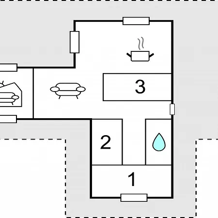 Three-bedroom Holiday In Holiday home *